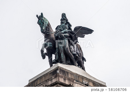 Koblenz City Germany historic monument German Corner where the rivers rhine and mosele flow together 58108706