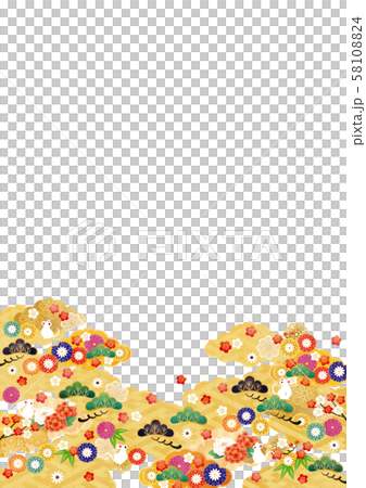 Japanese pattern background material-1 tech 58108824
