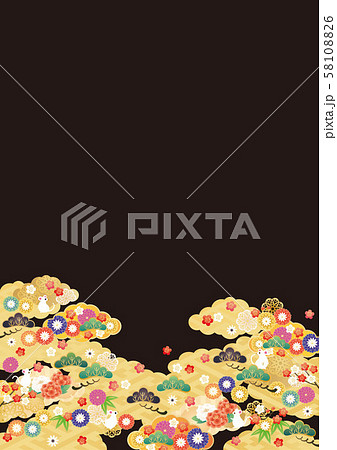 和柄背景素材タい-2 58108826