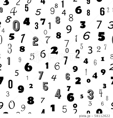 Abstract seamless background with numbers 58112622