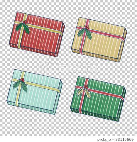 手繪風格的聖誕禮物 58113669