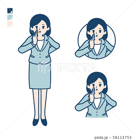 simple suit business woman_Whispering 58113753
