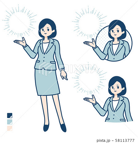 simple suit business woman_Manipulating light 58113777