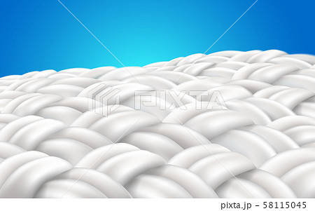 image zoom fabric fibers. Vector realistic file. 58115045