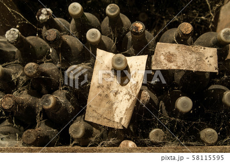 a wine cellar with bottles a wine cellar with bottles 58115595