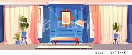 luxury living room in blue color luxury living room in blue color 58118305