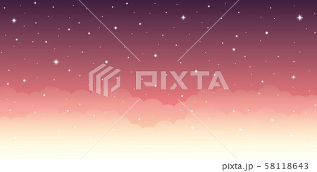 starry purple sky with clouds 58118643