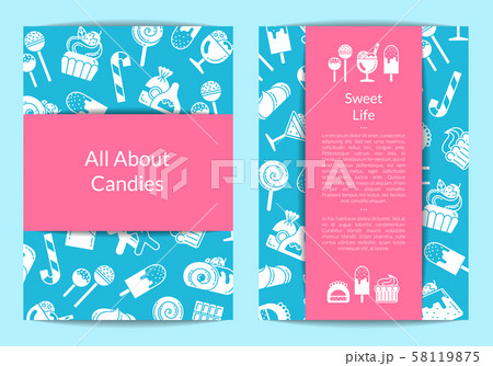 Vector card for pastry or confectionary 58119875
