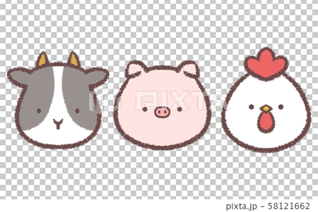 アイコンウシブタニワトリ 58121662