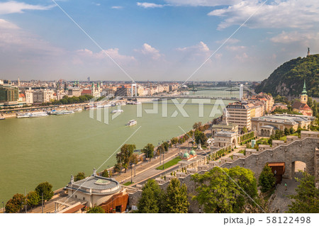 Budapest, panoramic view from The Buda Castle. 58122498