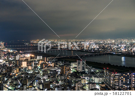 大阪の夜景 淀川 大阪の夜景 淀川 58122701