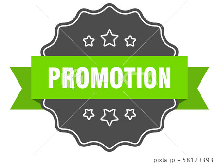 promotion isolated seal. promotion green label. promotion isolated seal. promotion green label. 58123393