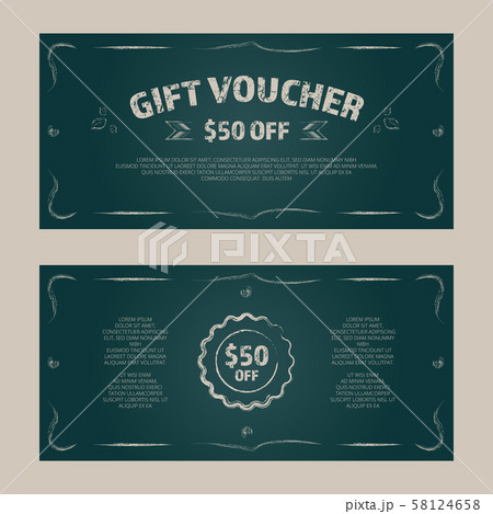 Gift certificate, card or voucher 58124658