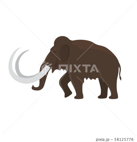 Prehistoric Animal Mammoth Iconのイラスト素材