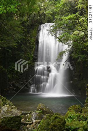 桑の木の滝 和歌山県新宮市 の写真素材