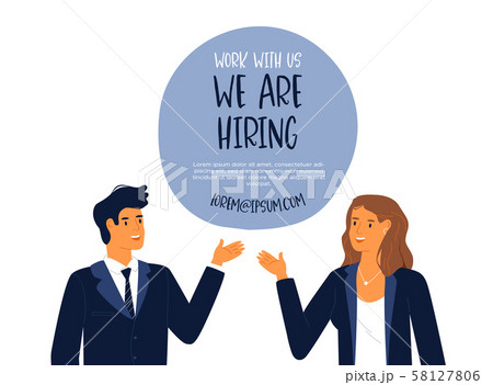 We are hiring template business man and woman 58127806