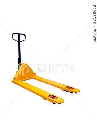 Yellow pallet mobile truck Yellow pallet mobile truck 58128652