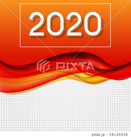 2020 Abstract Vector Illustration of New Year on 2020 Abstract Vector Illustration of New Year on 58130338