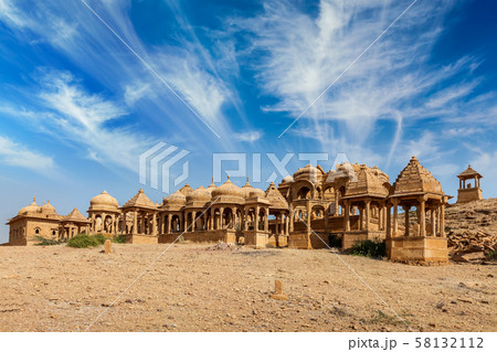 Bada Bagh ruins in Jodhpur, Rajasthan, India 58132112
