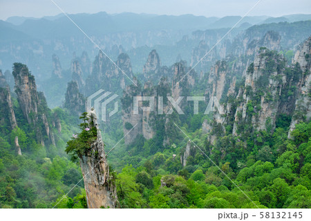 Zhangjiajie mountains, China Zhangjiajie mountains, China 58132145