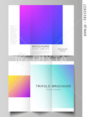 The minimal vector illustration of editable layouts. Modern creative covers design templates for 58132637