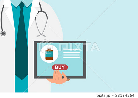 pharmacy background with doctor holding a tablet pharmacy background with doctor holding a tablet 58134564