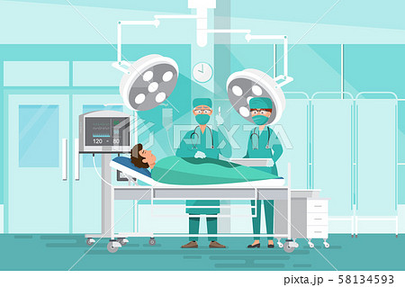 Medical staff team concept in hospital. Surgeon Medical staff team concept in hospital. Surgeon 58134593