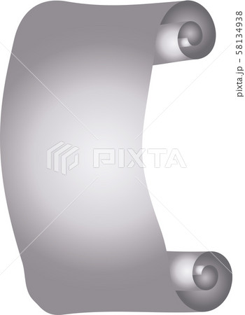 巻物 豪華 金属感 華やか 素材 イラストのイラスト素材