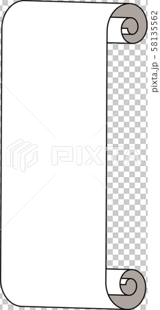 Scroll Scroll Title Design Material Frame Vertical Illustration 58135562