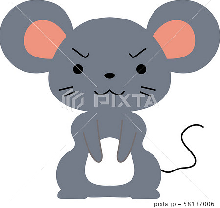 ねずみ かわいい キャラクター マスコット 年賀状 十二支 素材 イラスト ねずみ かわいい キャラクター マスコット 年賀状 十二支 素材 イラスト 58137006