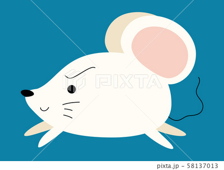 ねずみ かわいい キャラクター マスコット 年賀状 十二支 素材 イラストのイラスト素材