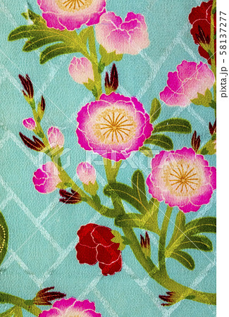 和柄　古布　染物　伝統絵柄　　 58137277