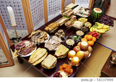 韓国 旧正月の料理 韓国 旧正月の料理 58137999