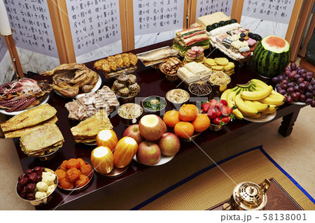 韓国　旧正月の料理 58138001