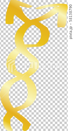 Arrow golden golden hand drawn cute rough doodle Arrow golden golden hand drawn cute rough doodle 58138790