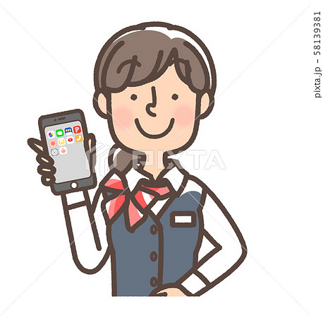 従業員 女性 スマホ紹介 スカーフあり 受付、窓口、携帯ショップなど 従業員 女性 スマホ紹介 スカーフあり 受付、窓口、携帯ショップなど 58139381