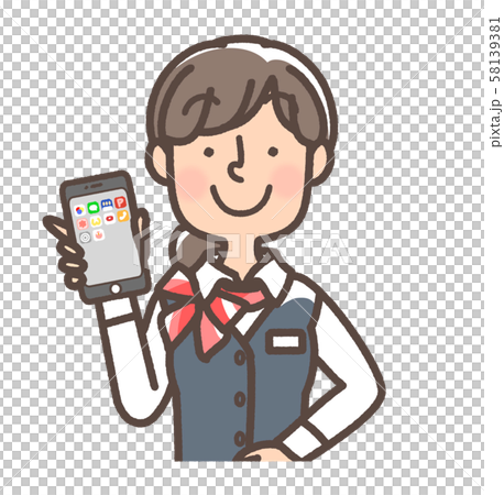 従業員 女性 スマホ紹介 スカーフあり 受付、窓口、携帯ショップなど 従業員 女性 スマホ紹介 スカーフあり 受付、窓口、携帯ショップなど 58139381