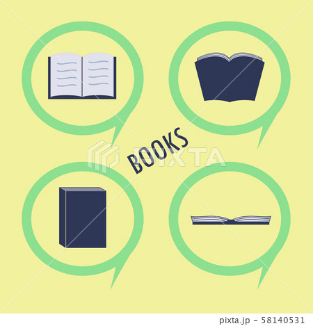 Book, read, reading vector flat design icon in a 58140531