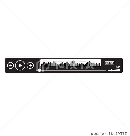 Vector web audio players 58140537