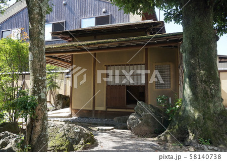 岡山県津山市の登録有形文化財「城東むかし町家（旧梶村家住宅）」：茶室 58140738