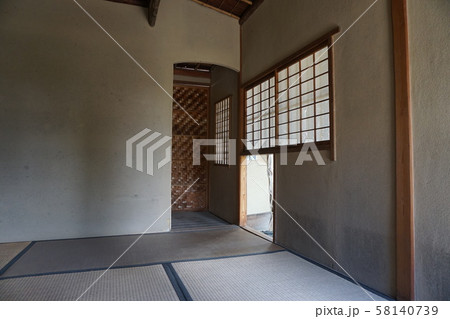 岡山県津山市の登録有形文化財「城東むかし町家（旧梶村家住宅）」：茶室 58140739