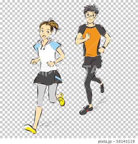 ランナー　男女 58143119