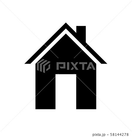 House icon Vector simple flat logo symbol 58144278