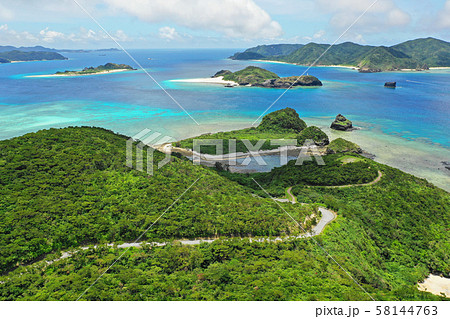 女瀬の崎展望台付近の上空から空撮 女瀬の崎展望台付近の上空から空撮 58144763