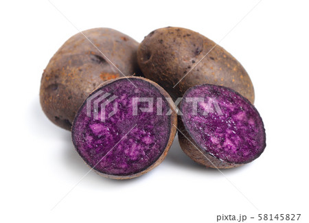 Potato Vitelotte, also called Vitelotte noire, 58145827