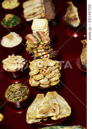 韓国　旧正月の料理 58146708