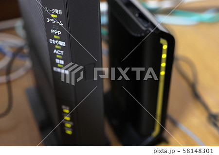 モデムイメージ　ルーターイメージ　ONUイメージ 58148301