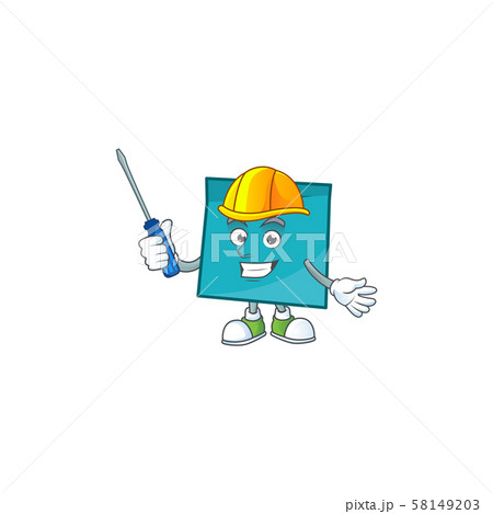 Automotive rectangle sticker paper in cartoon character Automotive rectangle sticker paper in cartoon character 58149203