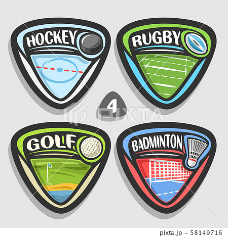 Vector set of sport logos Vector set of sport logos 58149716