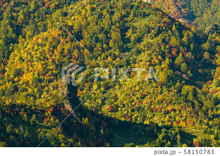 長野・紅葉の志賀高原のぞき 長野・紅葉の志賀高原のぞき 58150783